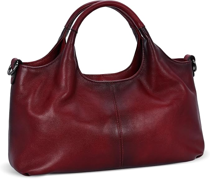 Soft Leather Purse for Women Satchel Handbags Crossbody Shoulder Bag | Genuine Leather Top Handle Bag Designer Hobo Medium Size Pocketbooks Luxury Classy Bag