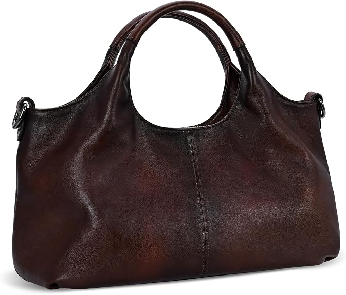 Soft Leather Purse for Women Satchel Handbags Crossbody Shoulder Bag | Genuine Leather Top Handle Bag Designer Hobo Medium Size Pocketbooks Luxury Classy Bag