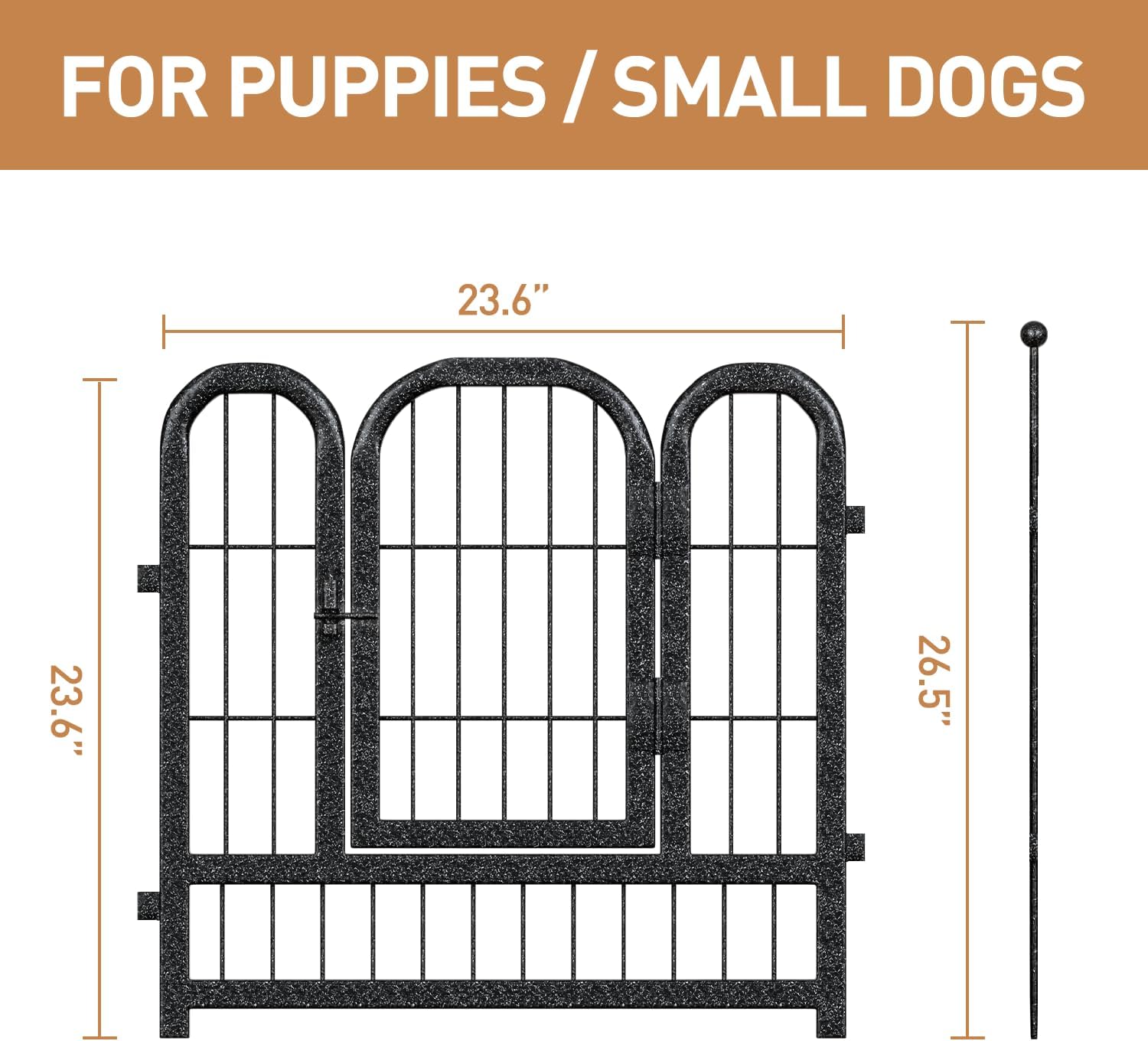 Metal Dog Playpen, 40" Inch Height 32 Panels, Large Dog Fence for Large/Medium/Small Dogs Indoor & Outdoor Bliss, Perfect Dog Pen for Camping, Yard and RV